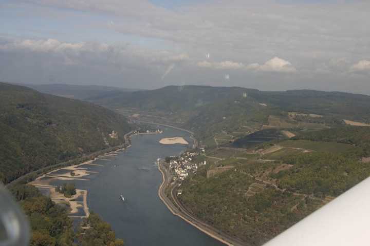 Der Rheingau von oben